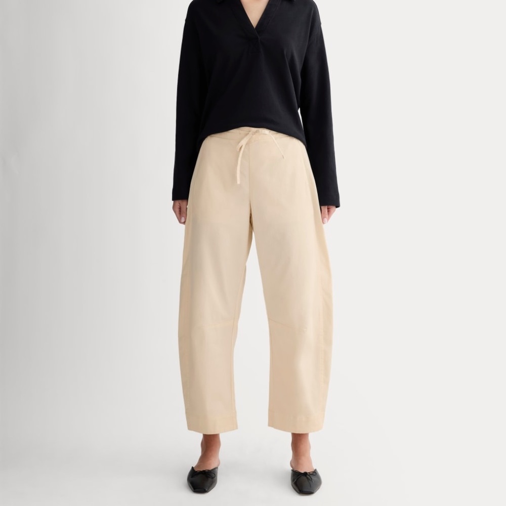 Everlane Women's Easy Barrel Pant in Canvas, Size Extra Small, Cotton/Twill